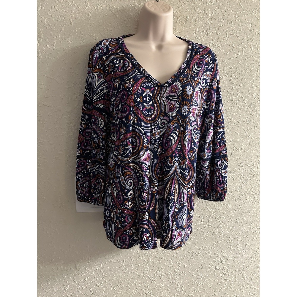 New Medium Liz Claiborne Multi Top #1537*8